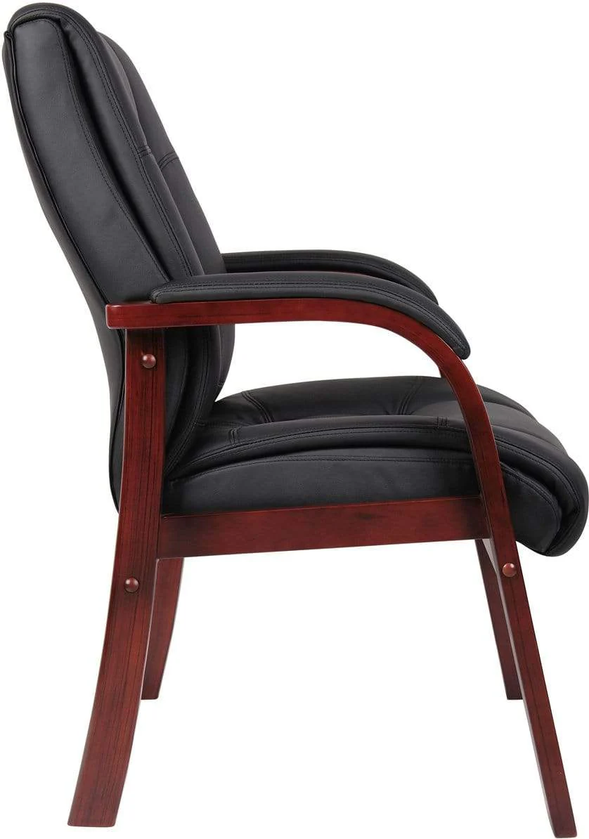 Boss Mid Back Wood Finished Guest Chair [B8999] - Image 3
