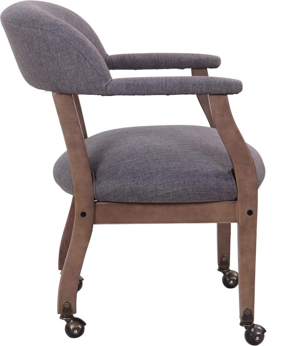 Boss Modern Captain's Guest Chair Slate Grade Commercial Grade Linen [B9540DW-SG] - Image 7
