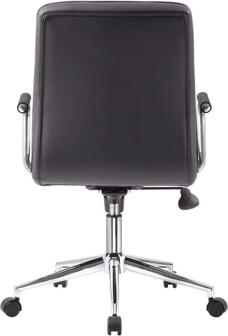 Boss Modern Office Chair with Chrome Arms [B331-BK] - Image 5