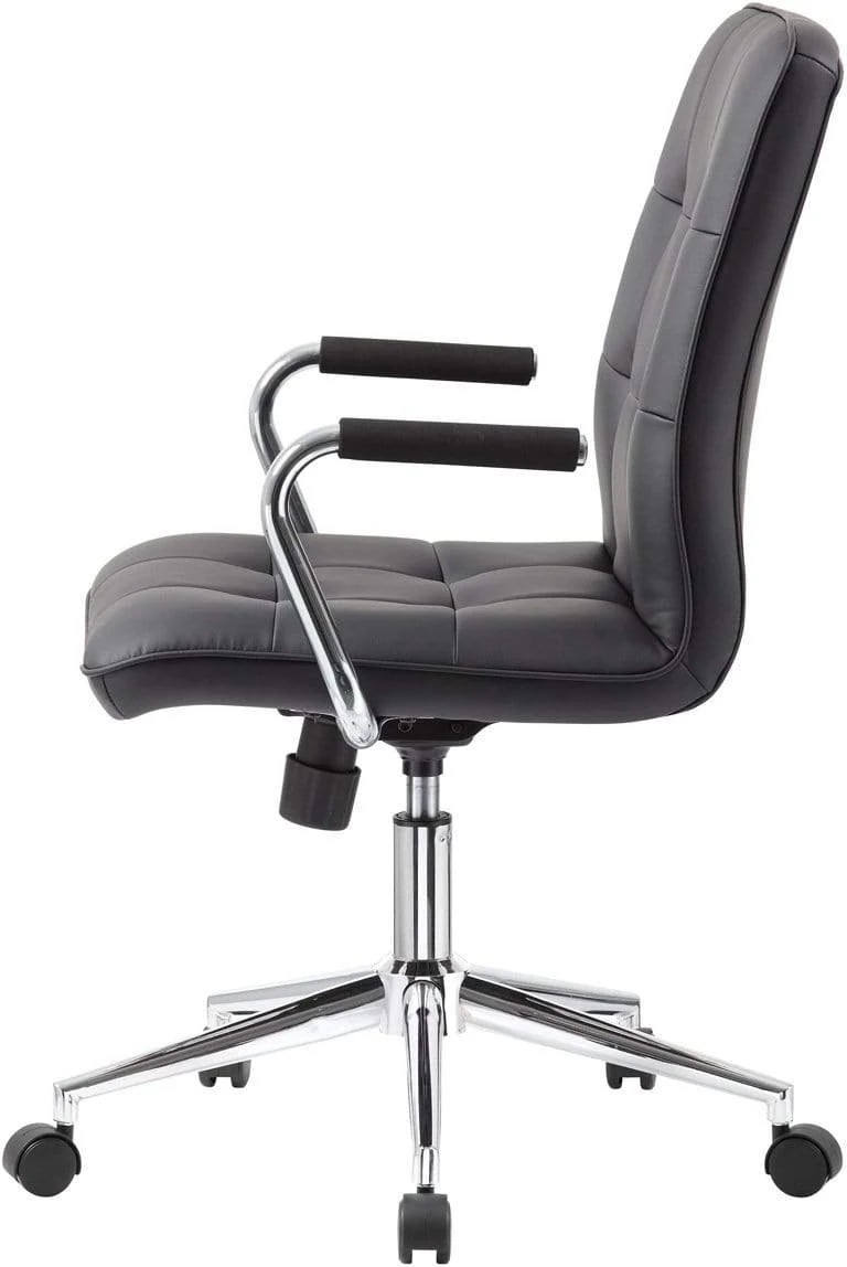 Boss Modern Office Chair with Chrome Arms [B331-BK] - Image 6