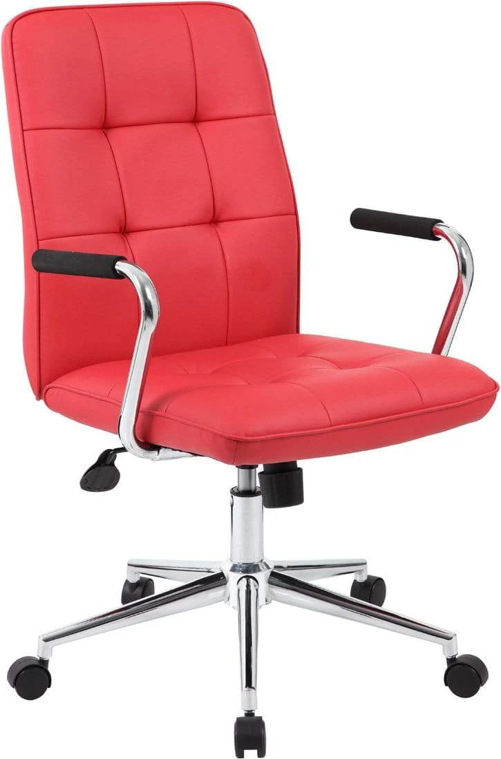 Boss Modern Office Chair with Chrome Arms [B331-BK] - Image 7