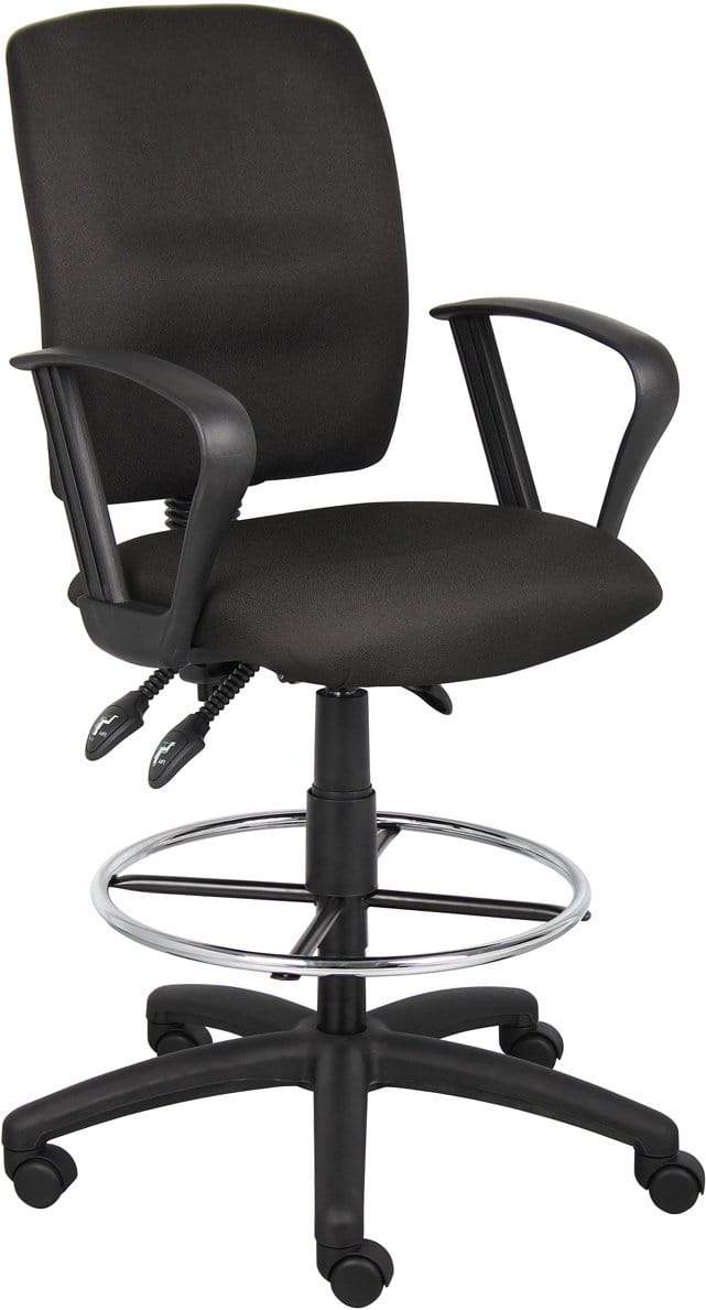 Boss Multi-Function Fabric Drafting Stool [B1635-BK] - Image 11