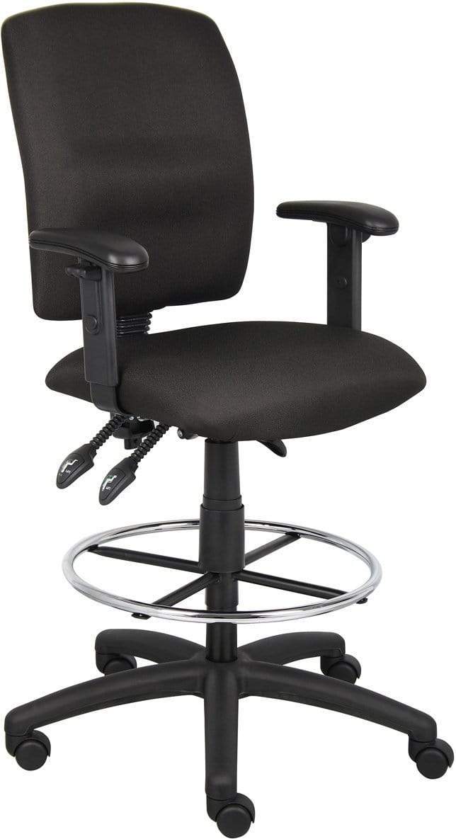 Boss Multi-Function Fabric Drafting Stool [B1635-BK] - Image 6