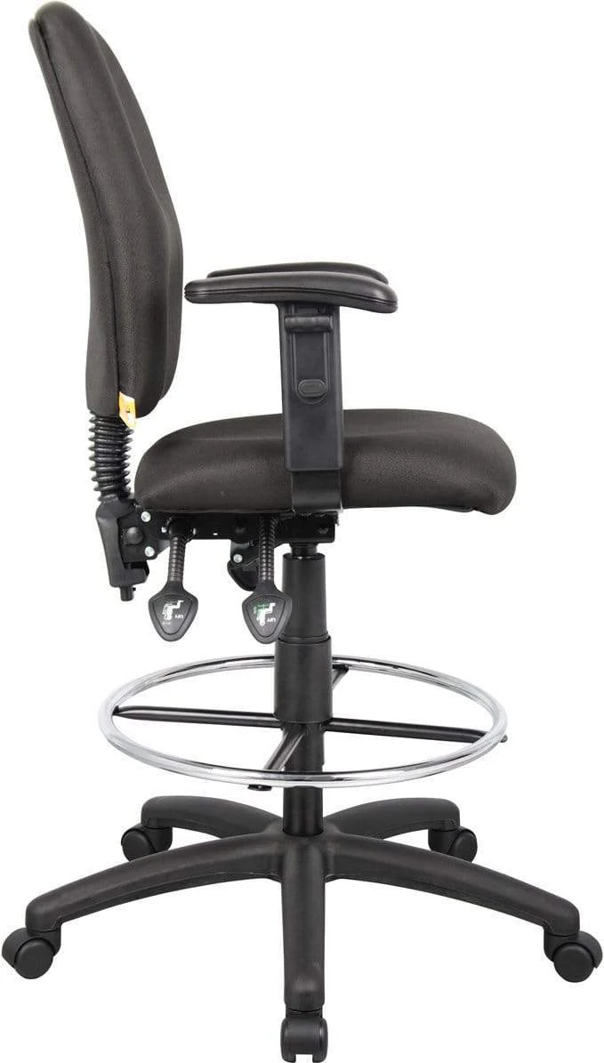 Boss Multi-Function Fabric Drafting Stool [B1635-BK] - Image 8