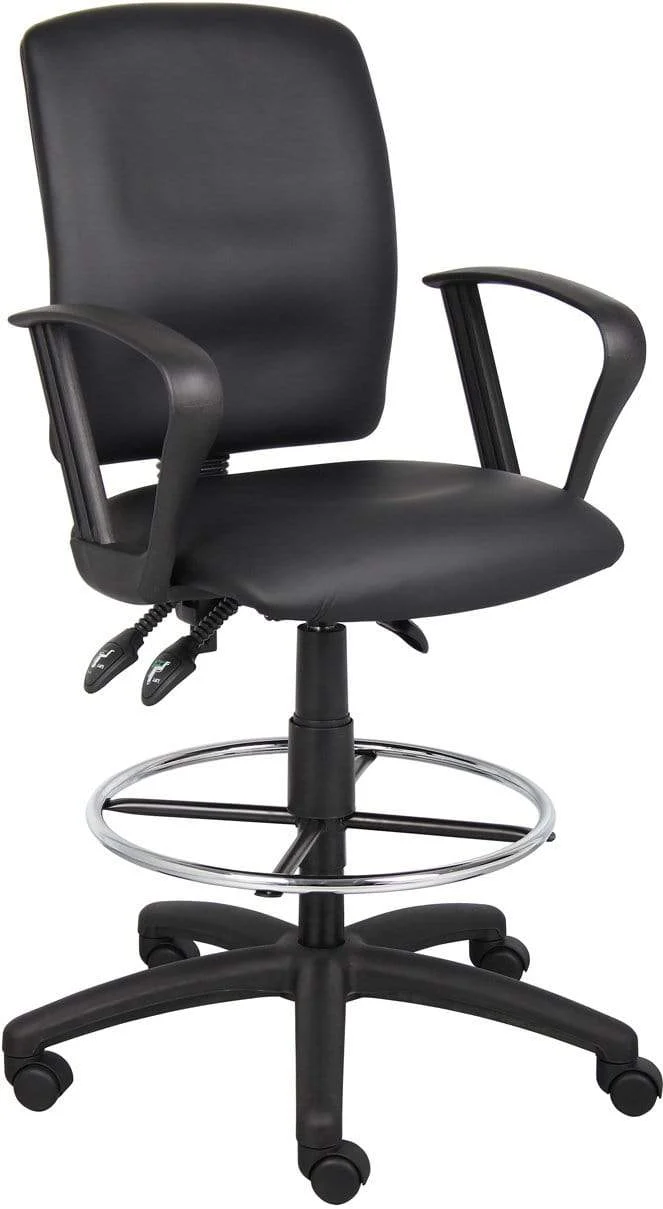 Boss Multi-Function LeatherPlus Drafting Stool [B1645] - Image 12