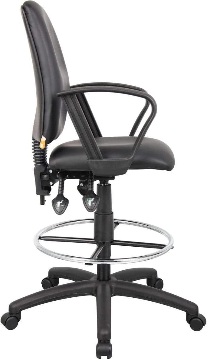 Boss Multi-Function LeatherPlus Drafting Stool [B1645] - Image 14