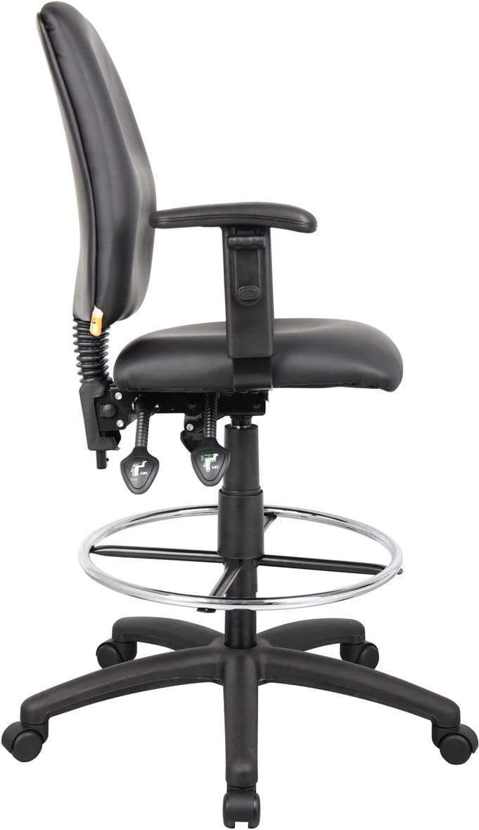 Boss Multi-Function LeatherPlus Drafting Stool [B1645] - Image 9