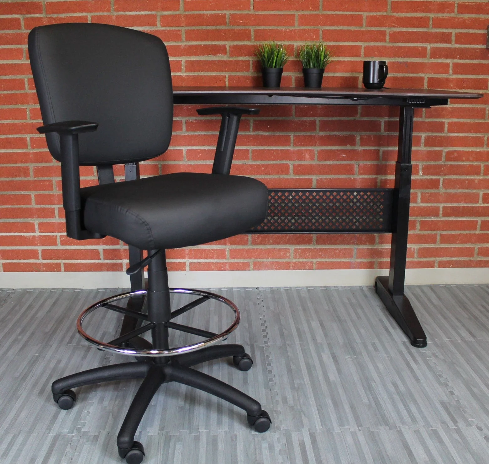 Boss Oversized Drafting Stool [B1681-BK] - Image 5