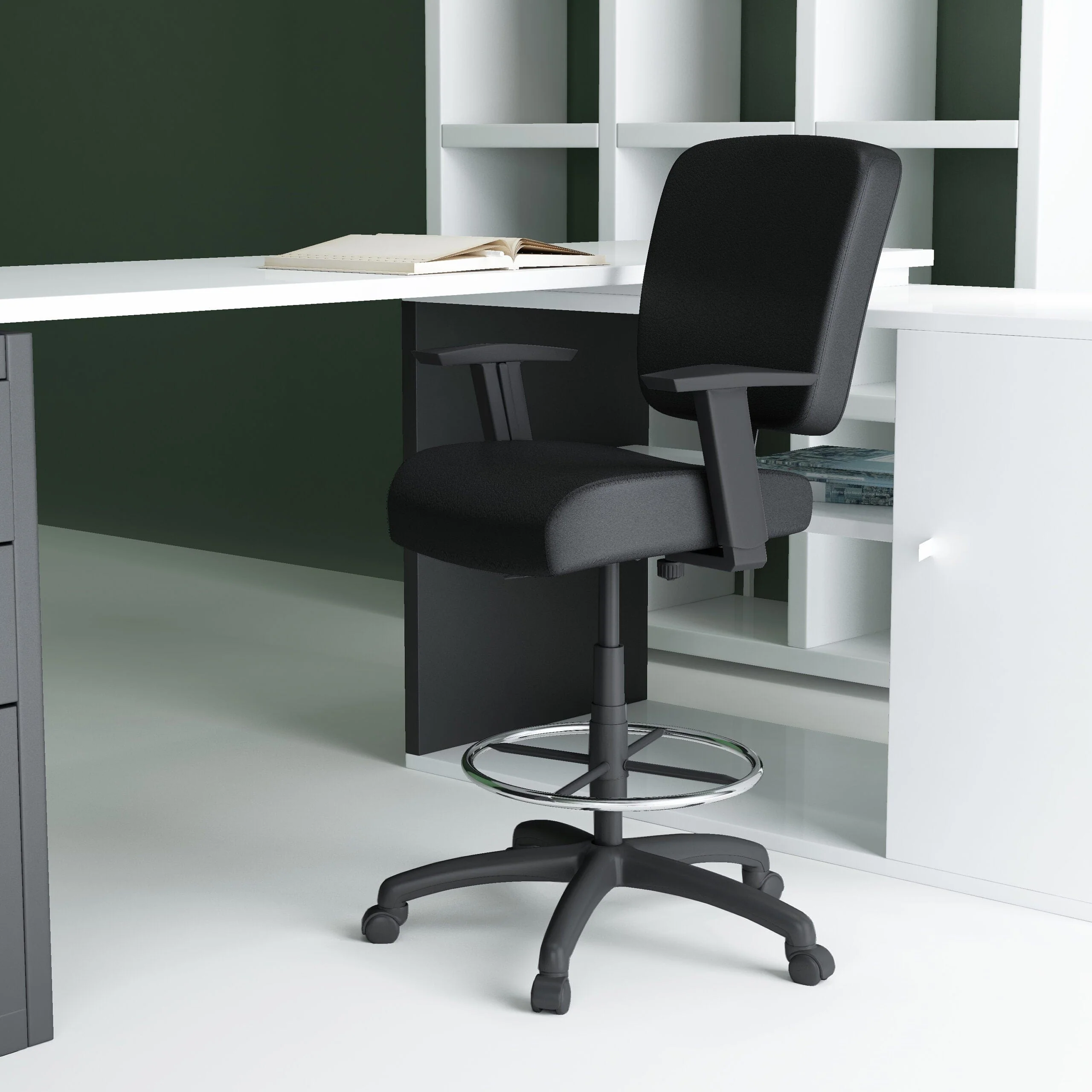 Boss Oversized Drafting Stool [B1681-BK] - Image 6