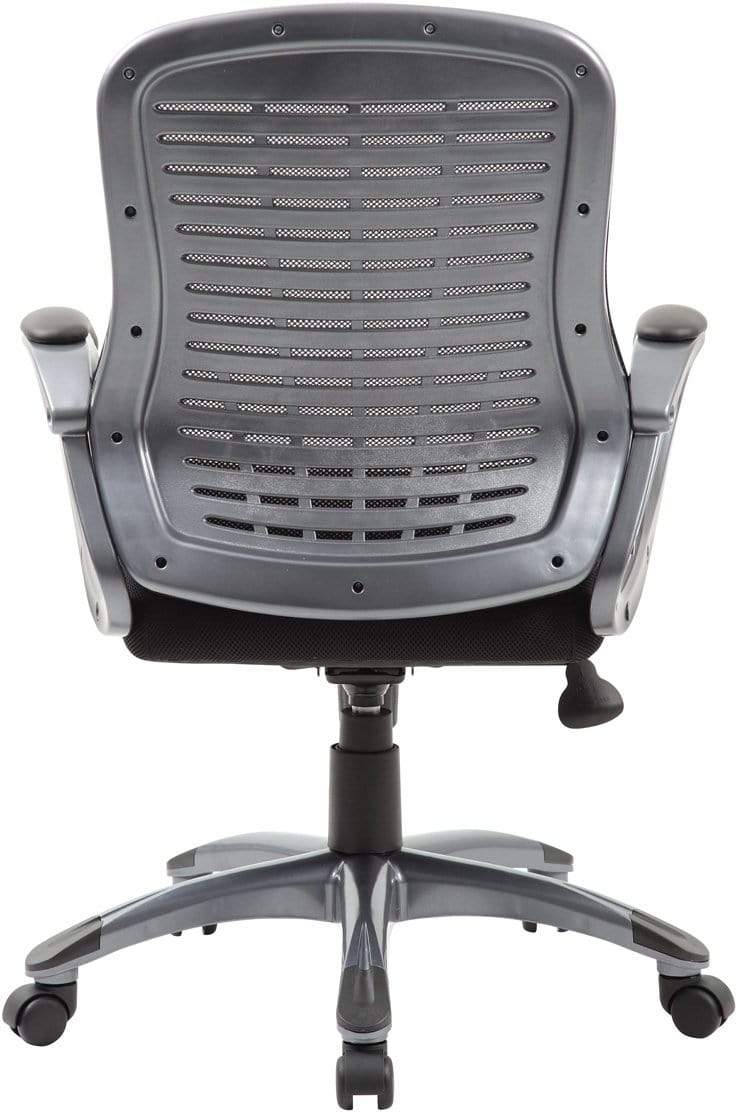 Boss Ribbed High Back Mesh Chair [B6756-BK] - Image 5