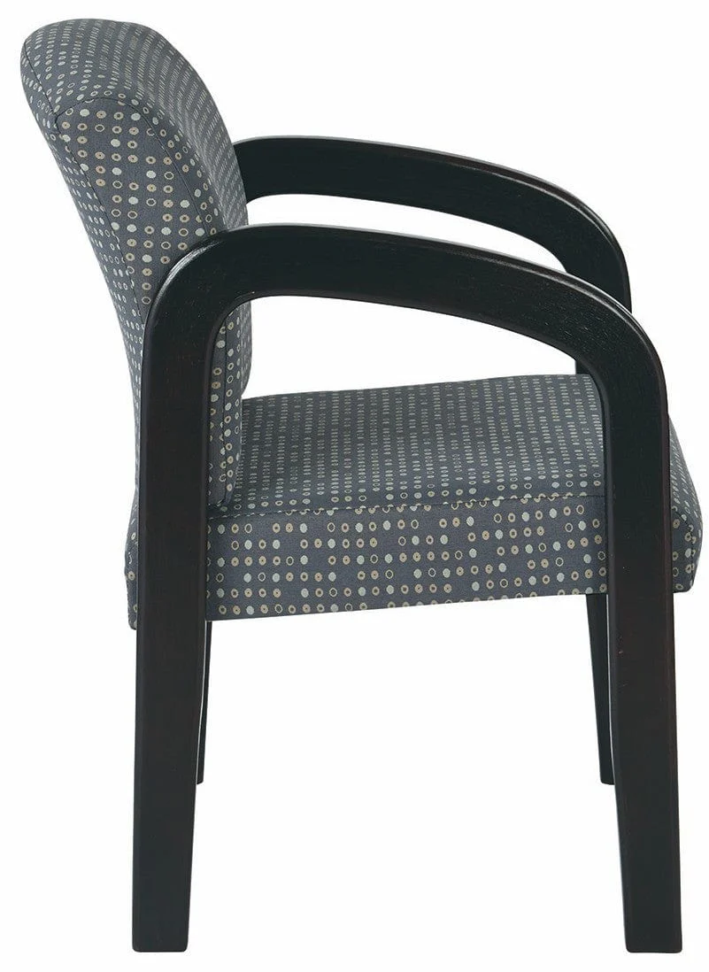 Work Smart Wood Visitors Chair in Espresso Finish [WD388] - Image 5
