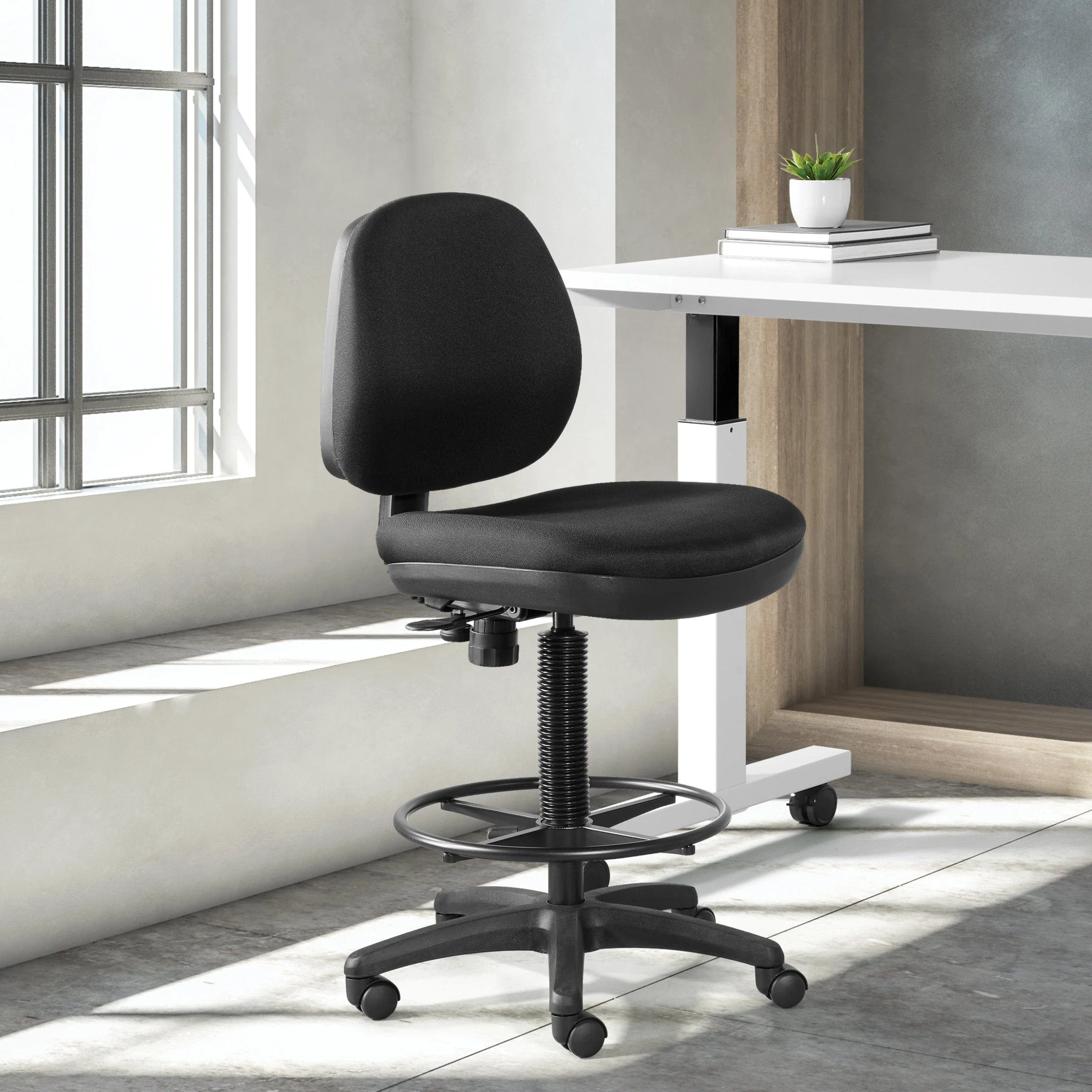 Work Smart Contemporary Drafting Chair with Flex Back [DC800] - Image 4