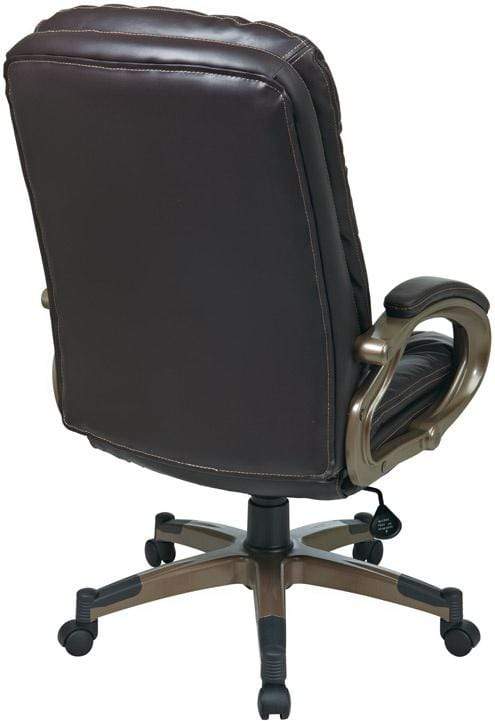 Work Smart Eco-Leather Executive Office Chair [ECH83507] - Image 4