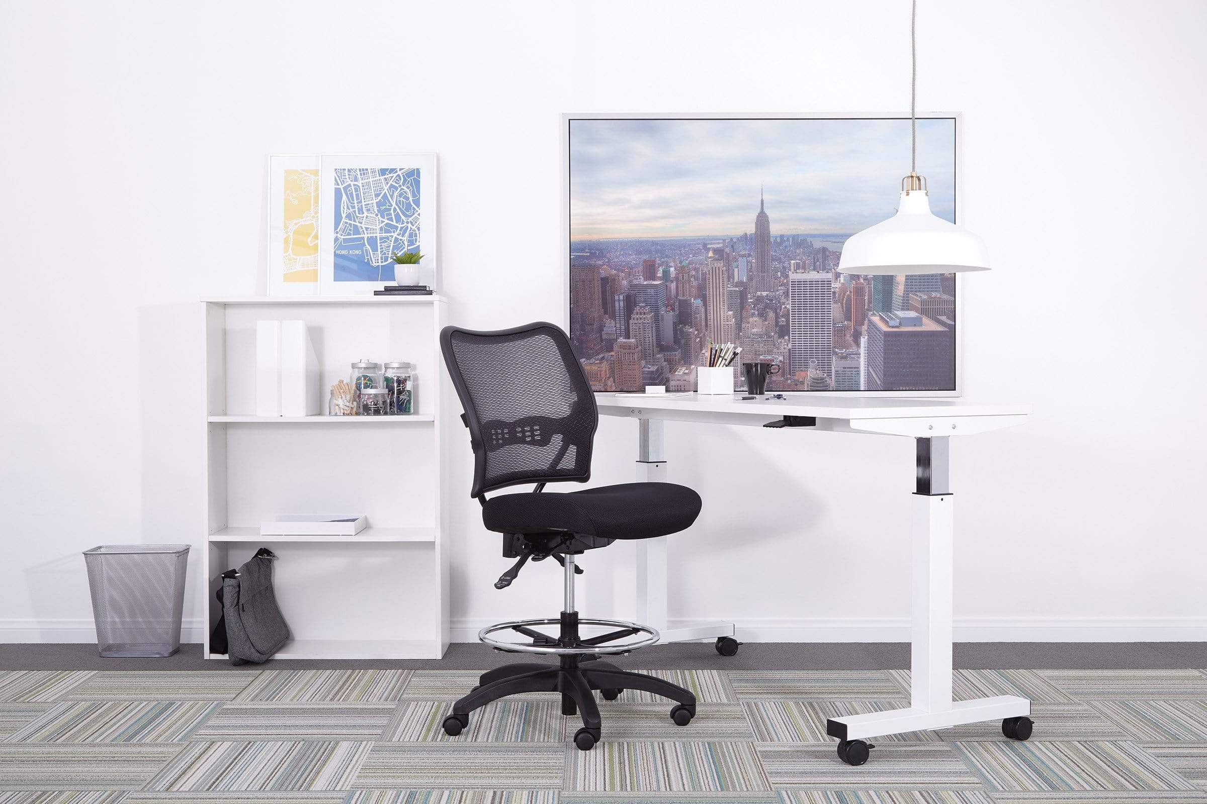Space Seating Ergonomic Drafting Chair with Mesh Back [13-37N30D] - Image 4