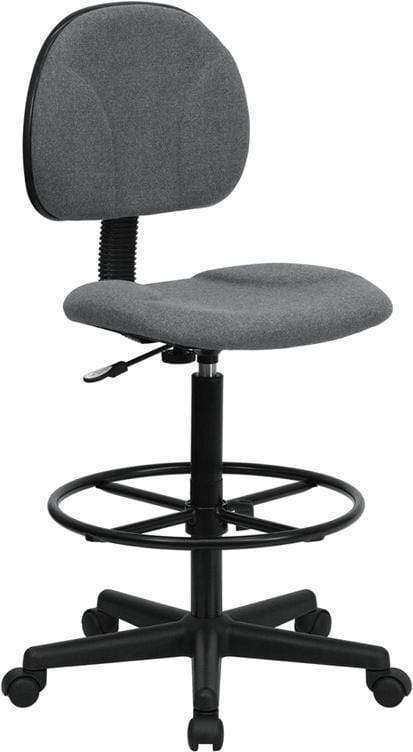 Flash Adjustable Range Drafting Chair [BT-659-BLK-GG] - Image 2