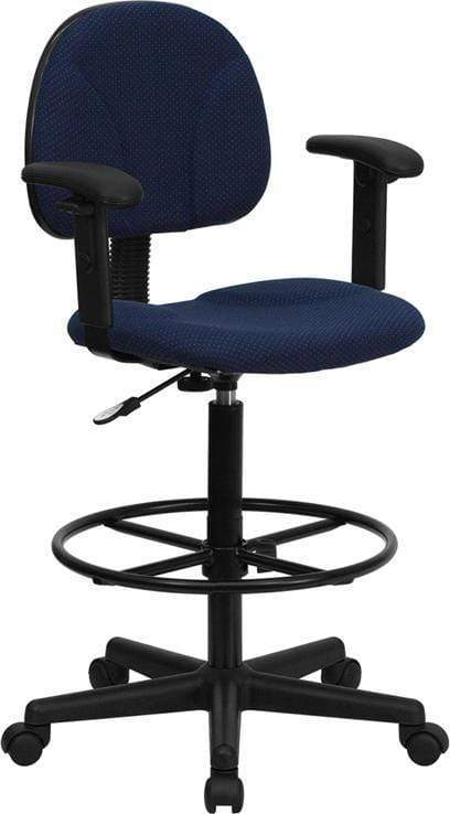 Flash Adjustable Range Drafting Chair [BT-659-BLK-GG] - Image 6