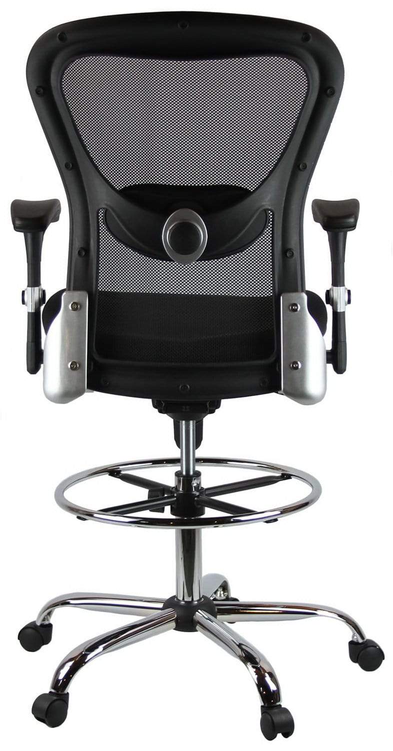 Harwick Deluxe Ergonomic Mesh Drafting Stool with Headrest [3052D] - Image 5