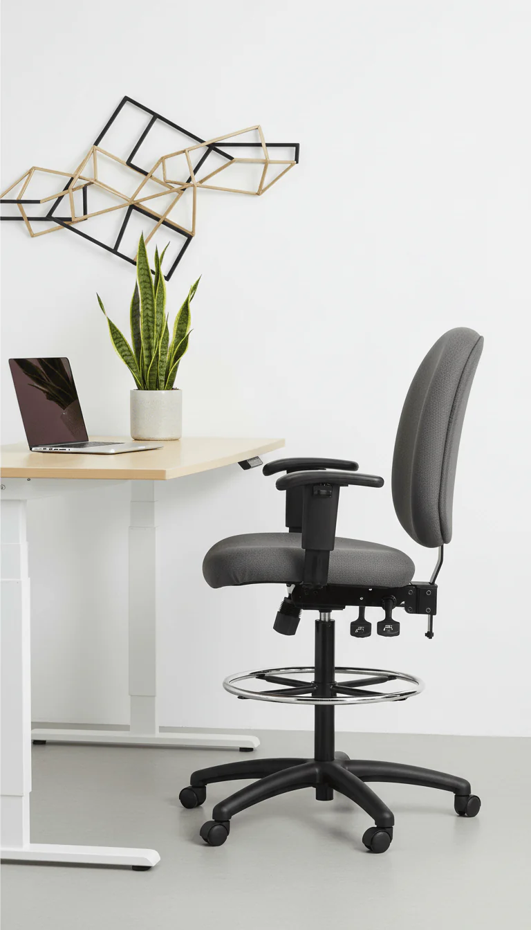 Harwick Ergonomic Adjustable Drafting Chair [6058C-D] - Image 6