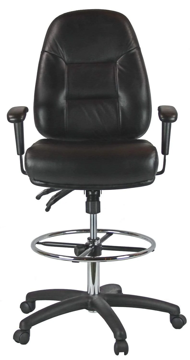 Harwick Multi-Function Leather Drafting Chair [100KL] - Image 4