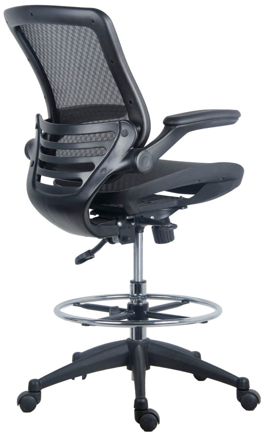 Harwick Evolve Mesh Big and Tall Drafting Chair - Dark Knight Edition [2250D-DRK] - Image 4