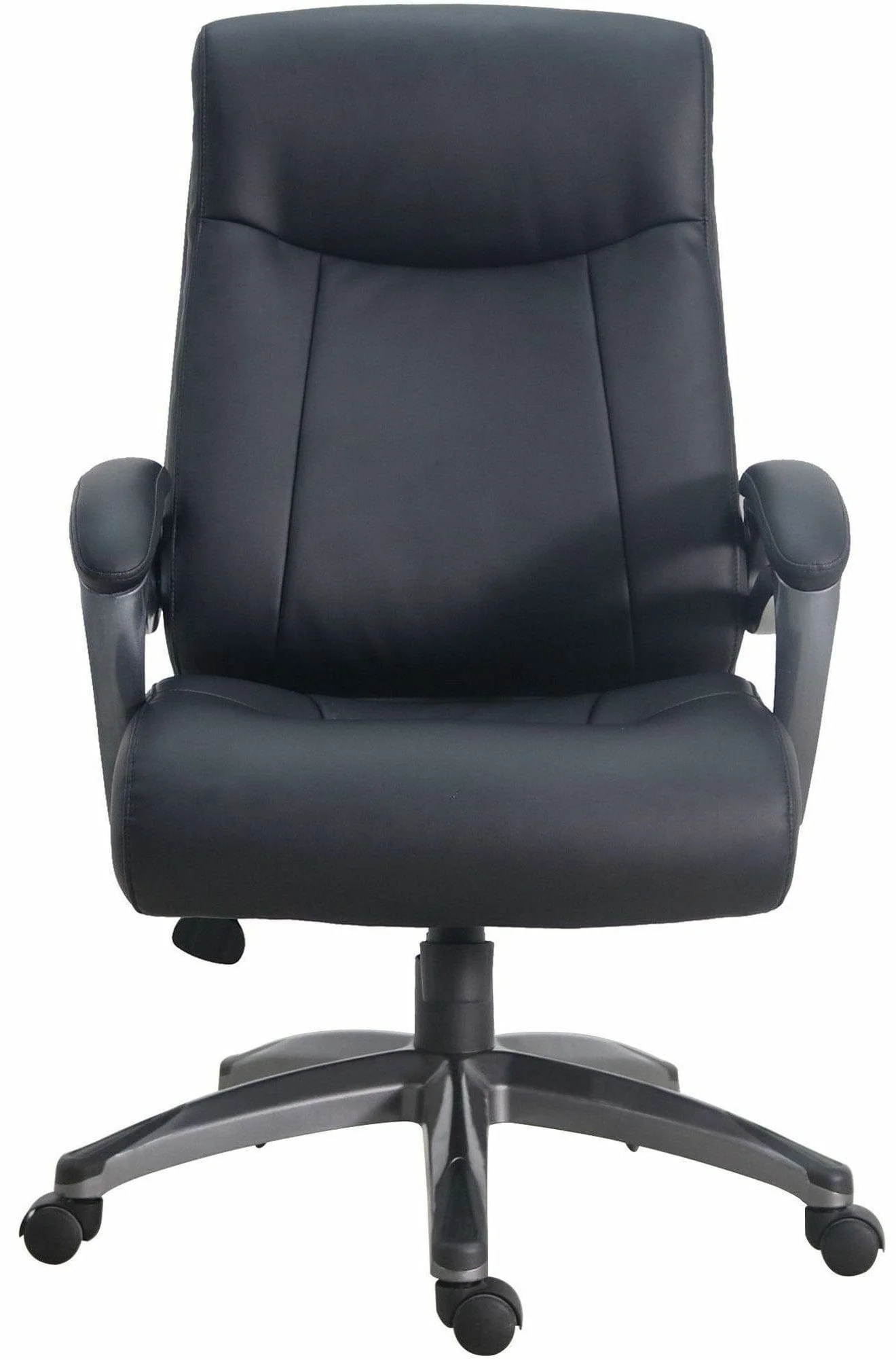 Lorell High Back Faux Leather Home Office Chair [69516] - Image 3