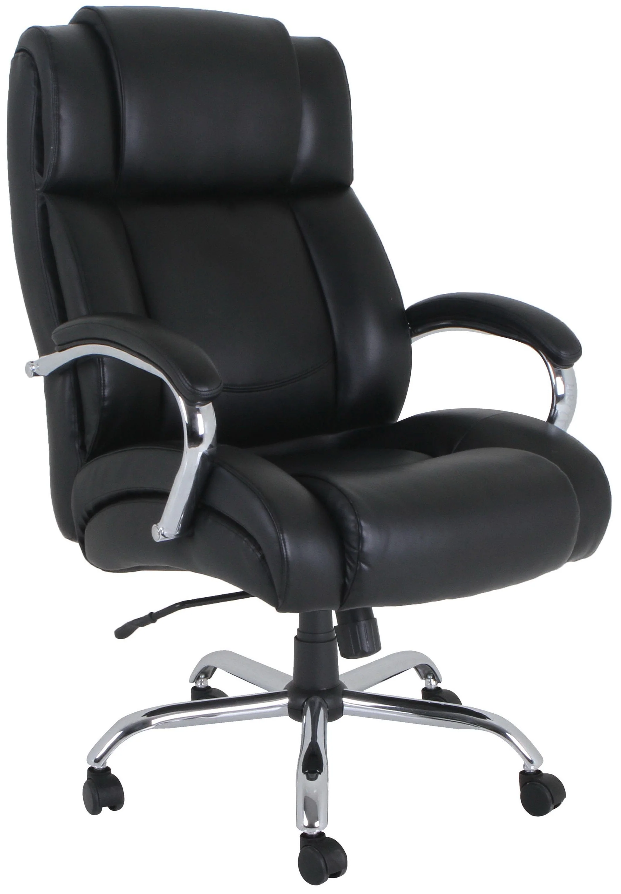 Lorell Big and Tall Leather Office Chair with 500 Lb. Capacity [LLR99845]