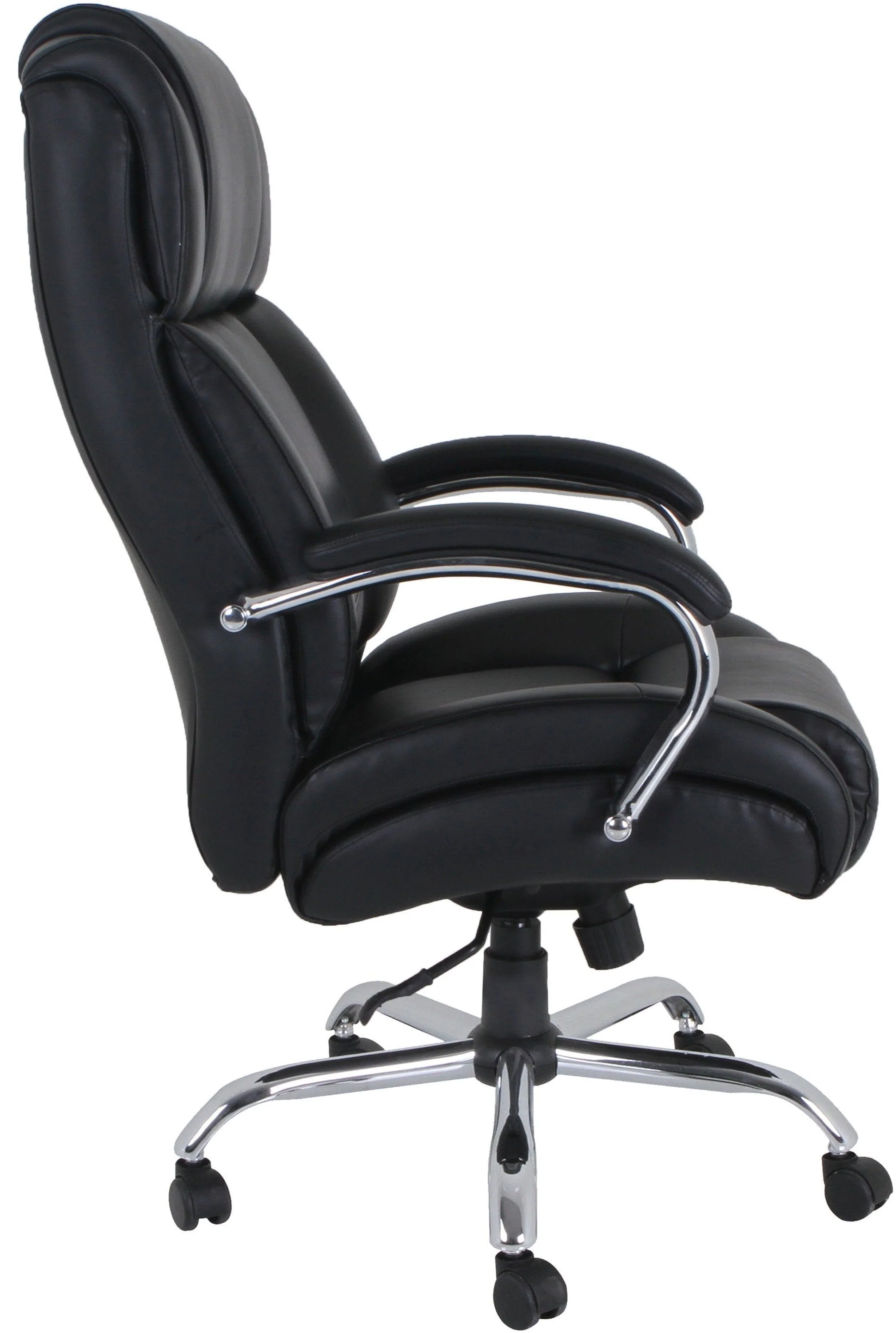 Lorell Big and Tall Leather Office Chair with 500 Lb. Capacity [LLR99845] - Image 3