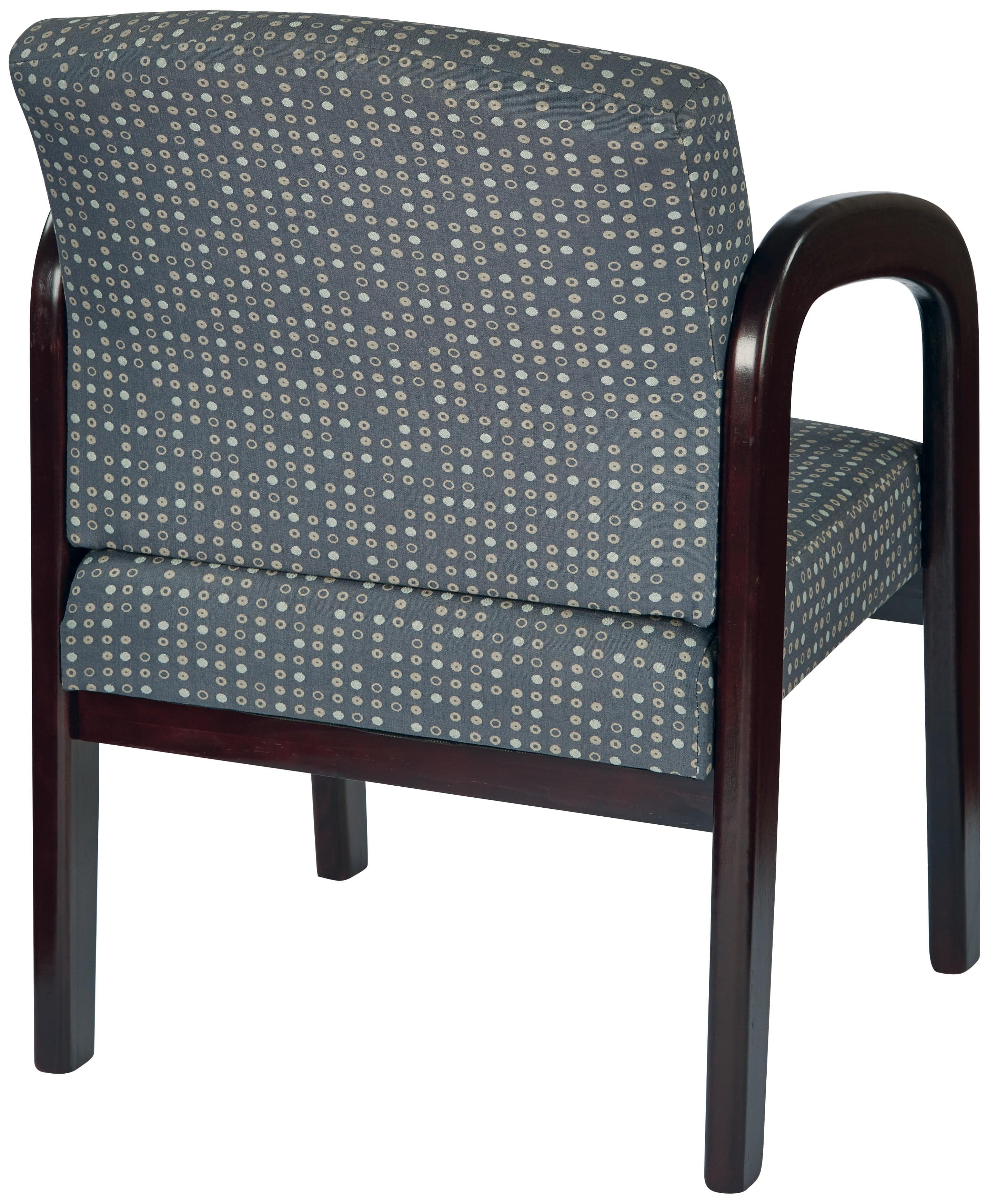 Work Smart Mahogany Finish Wood Visitors Chair [WD383] - Image 5