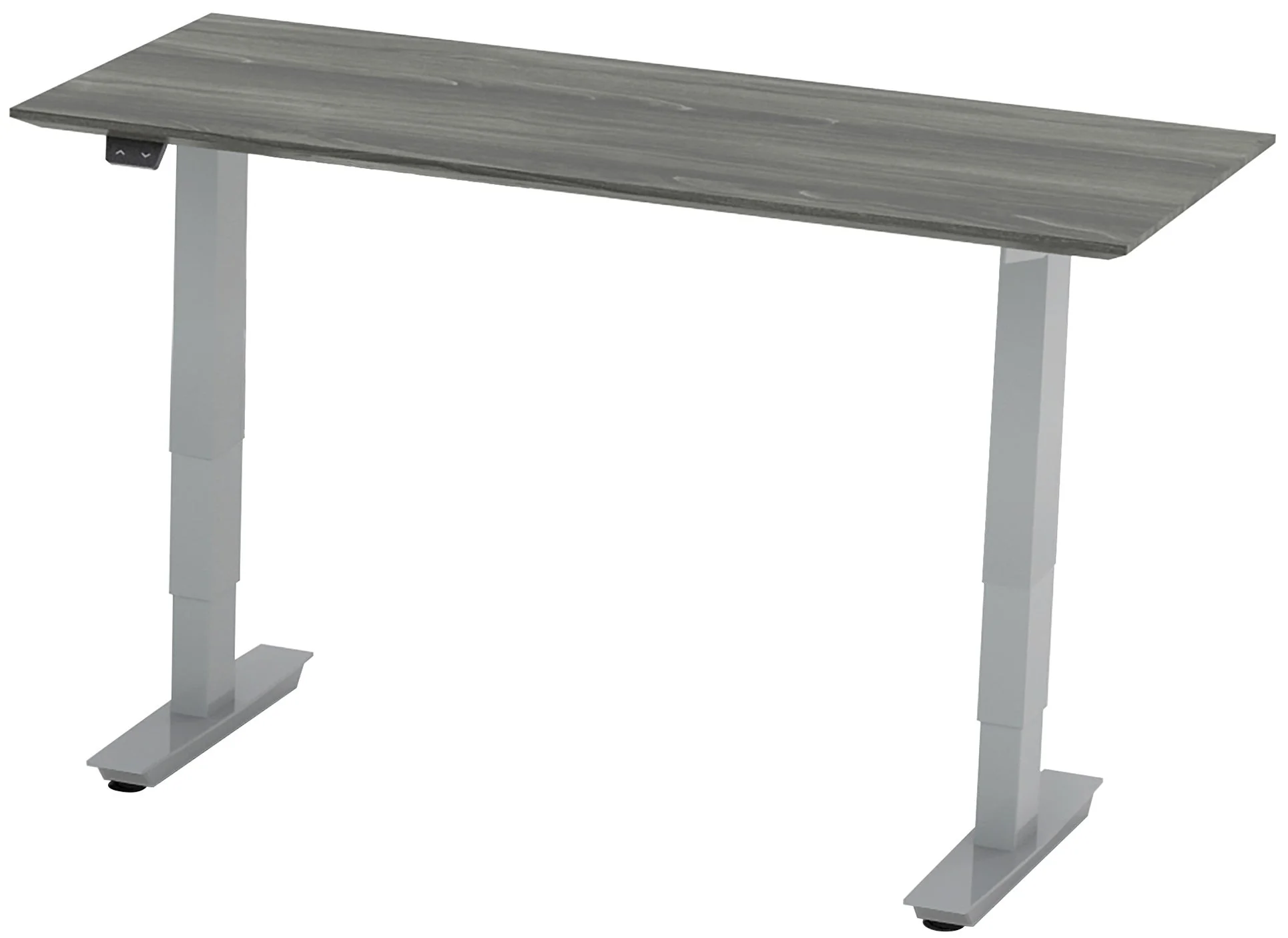 Safco Mayline Medina 48" Non-Handed Straight Bridge with 3-Stage Height-Adjustable Base [MNBDGH3] - Image 3