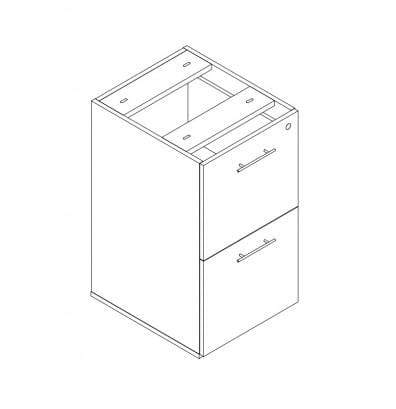 Safco Mayline Medina Reception Station F/F Pedestal [MNRFF] - Image 2