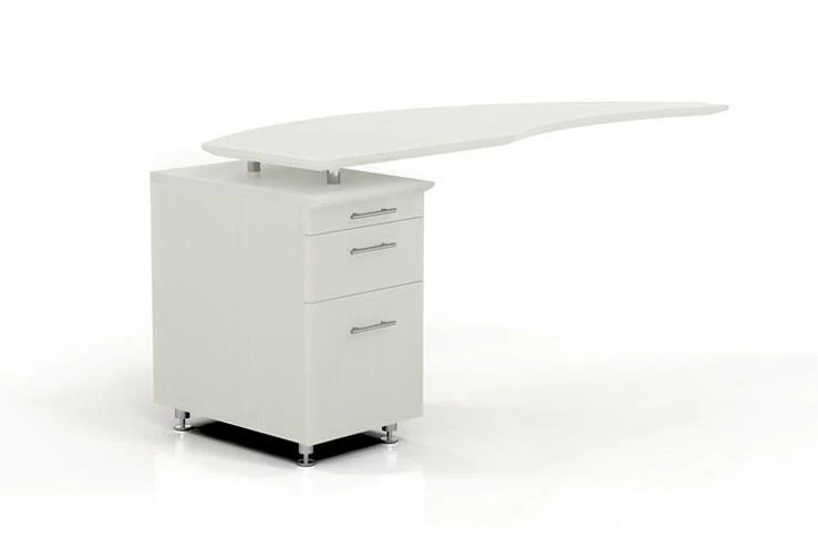 Safco Mayline Medina Curved Desk Return PBF Pedestal Left [MNRTPL] - Image 3