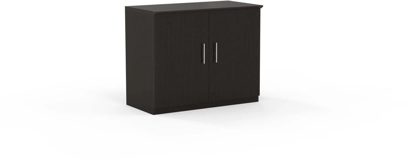 Safco Mayline Medina 36" Storage Cabinet, Wood Doors [MSC] - Image 2