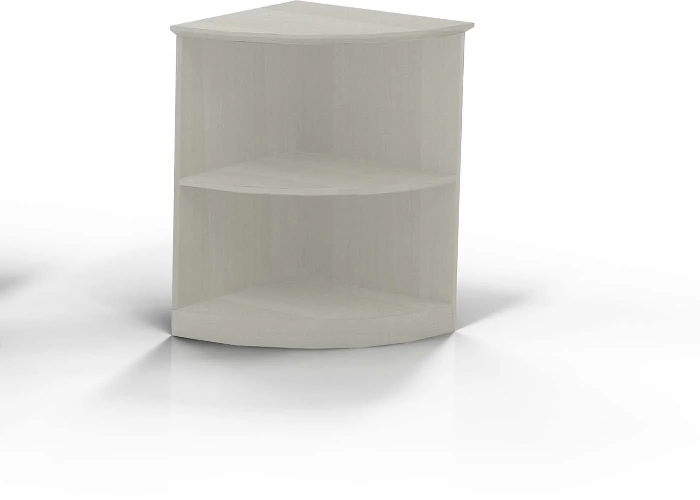 Safco Mayline Medina Bookcase 2 Shelf 1/4 Round Laminate [MVBQ2] - Image 3