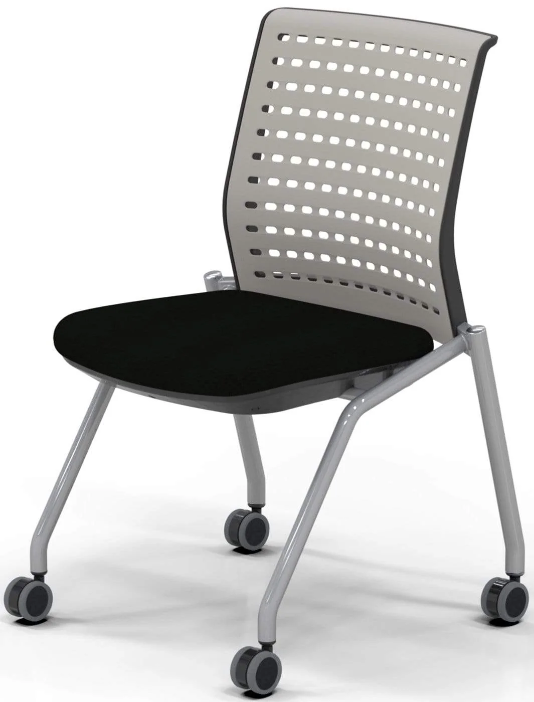 Safco Mayline Thesis Training Chair Armless Black Fabric [KTS2SGBLK]
