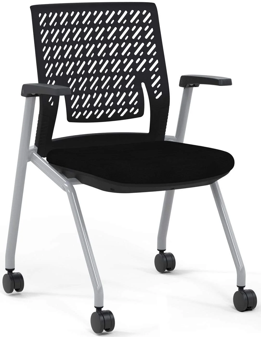Safco Mayline Thesis Training Chair Arms, Flex Back, 2-Pack [KTX1SBBLK]