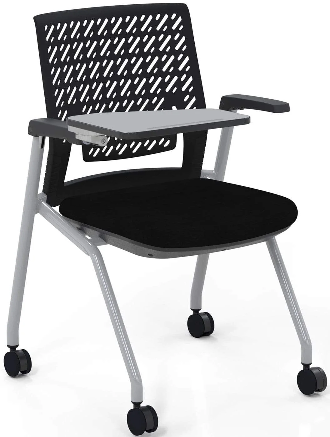Safco Mayline Thesis Training Chair Arms, Tablet, Flex Back, 2-Pack [KTX3SBBLK]