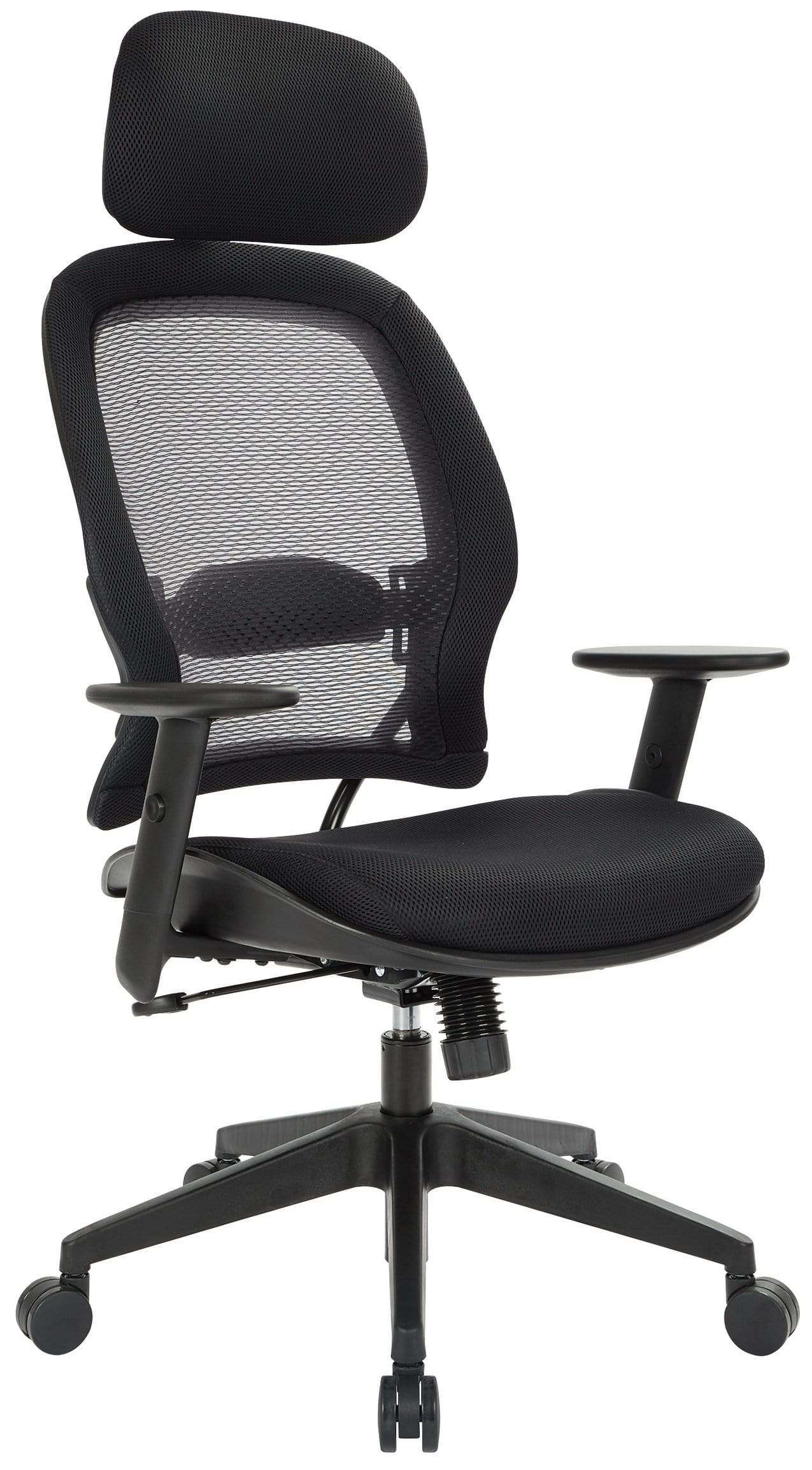 Space Seating Mesh Air Grid Chair with Adjustable Headrest [55403] - Image 4