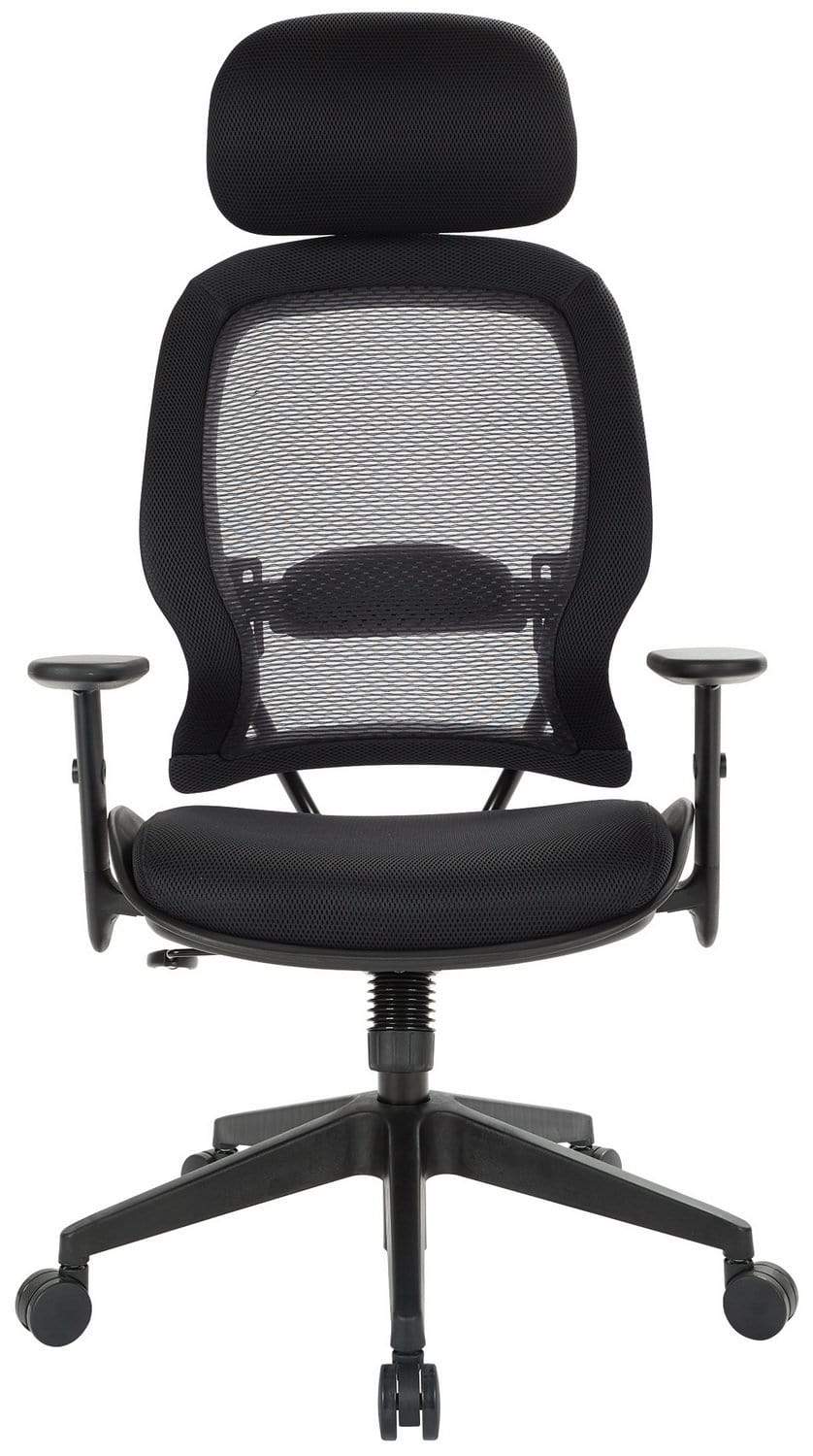 Space Seating Mesh Air Grid Chair with Adjustable Headrest [55403] - Image 5