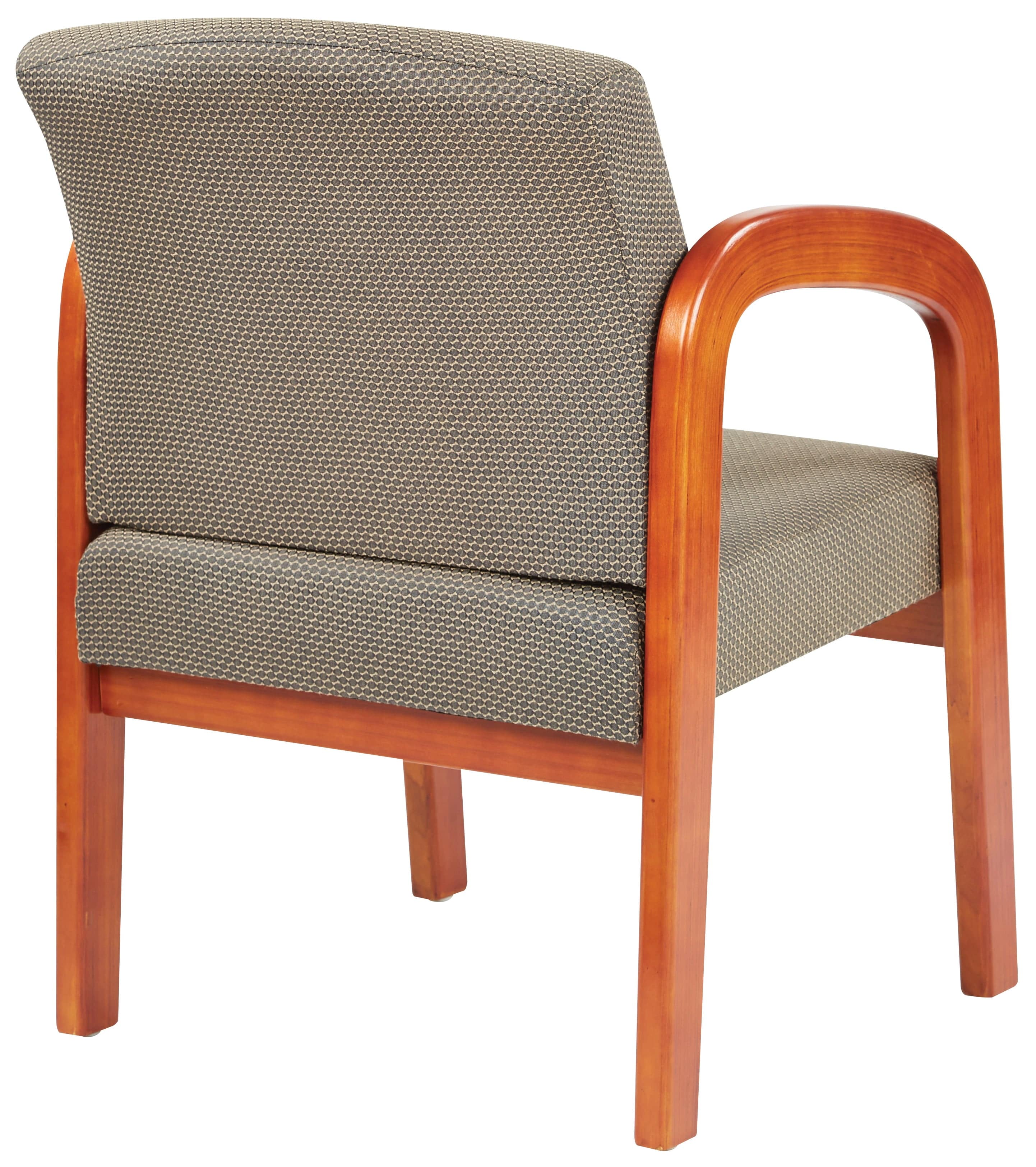 Work Smart Medium Oak Finish Wood Visitors Chair [WD380] - Image 6