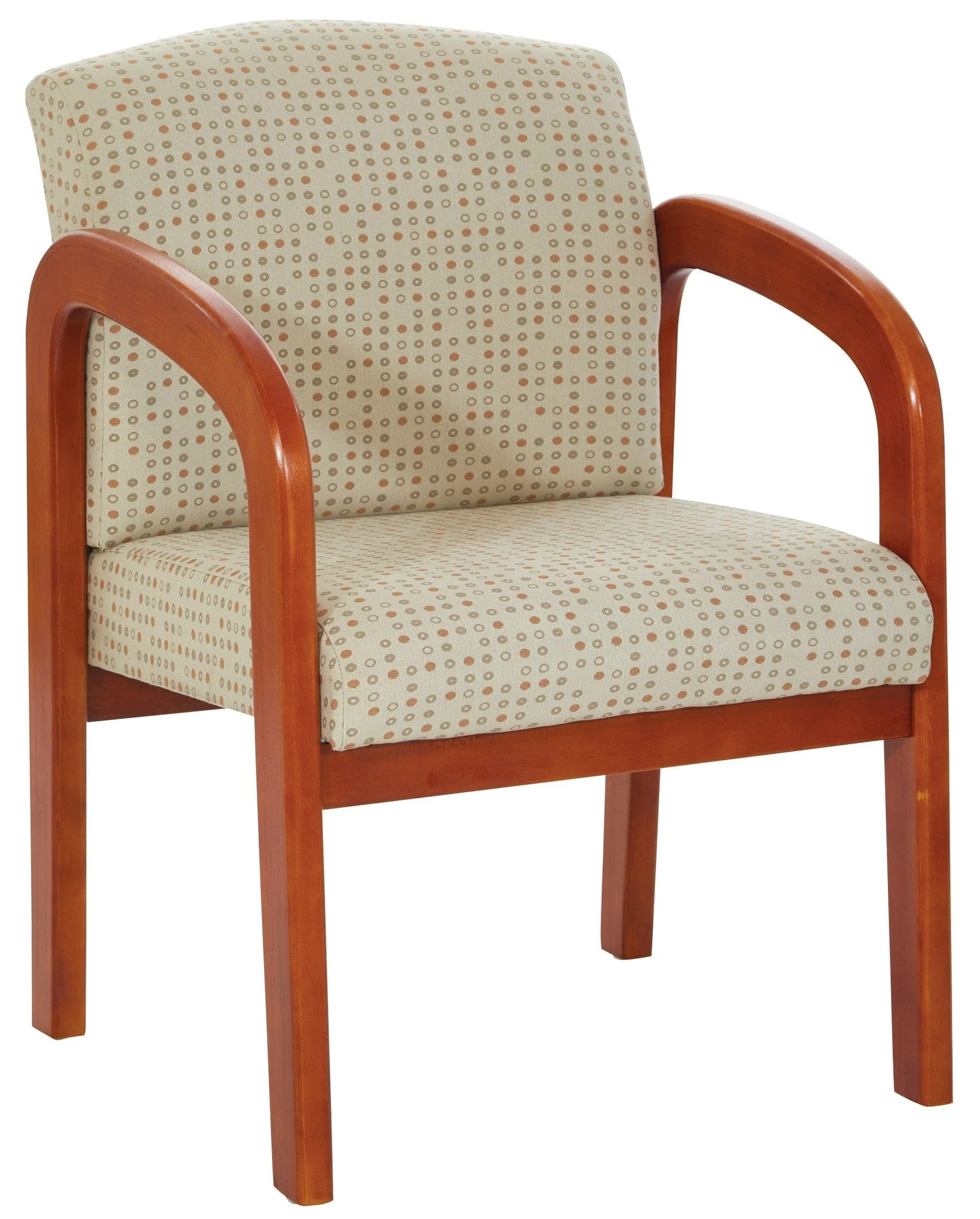 Work Smart Medium Oak Finish Wood Visitors Chair [WD380] - Image 8