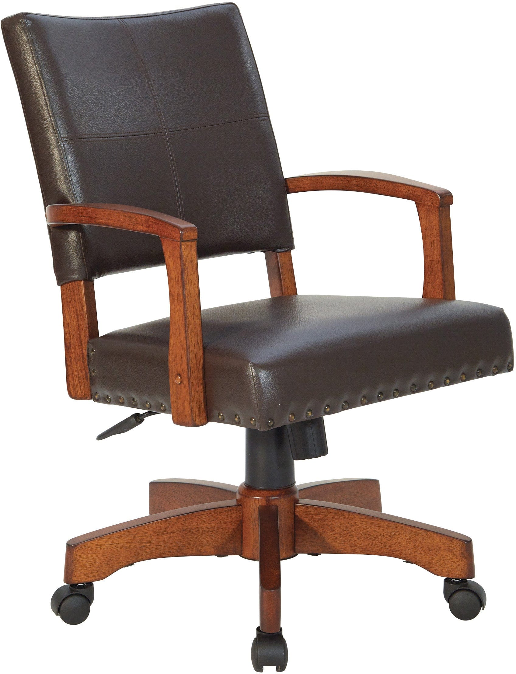 Office Star Deluxe Wood Bankers Chair [109MB] - Image 2