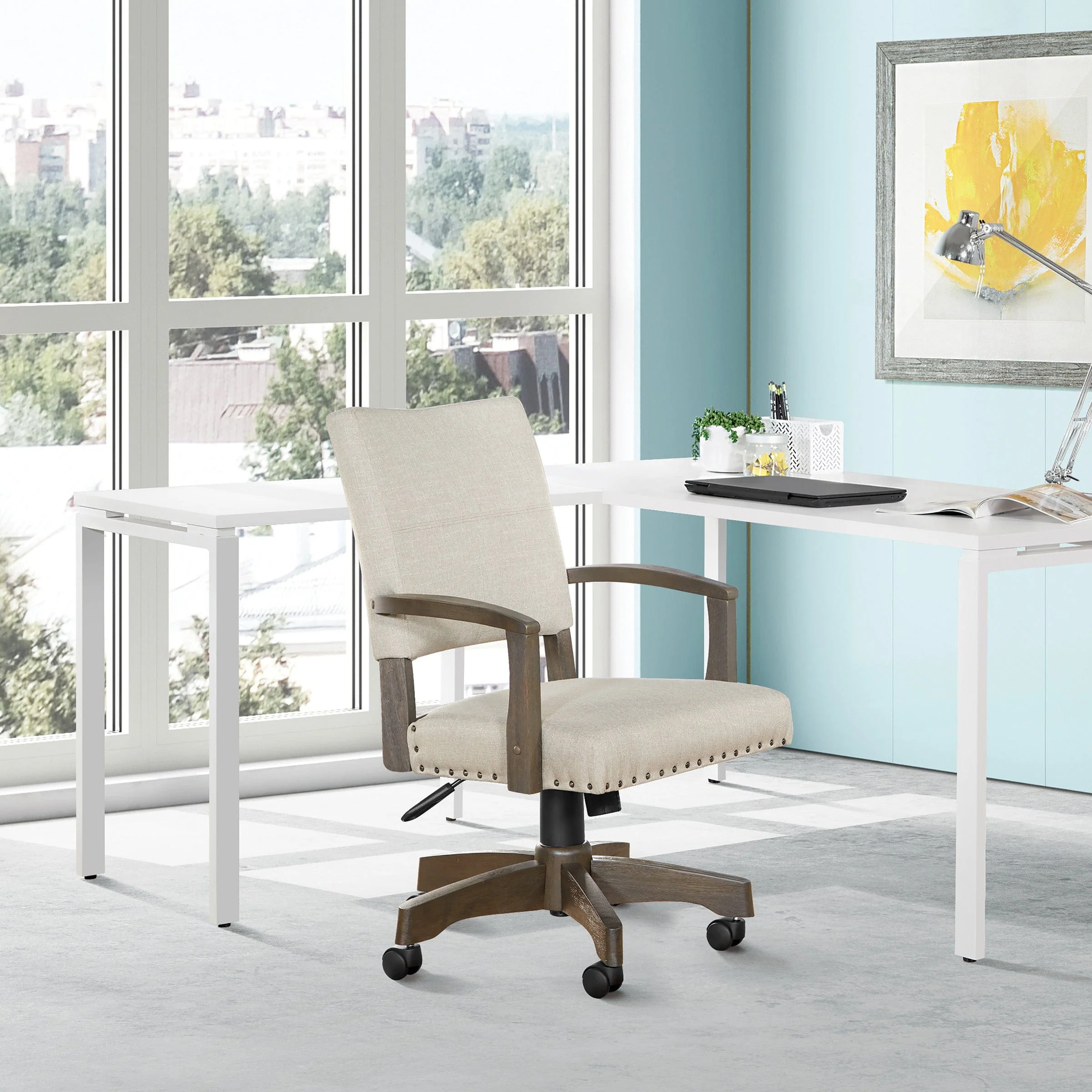 Office Star Santina Bankers Chair [111AG] - Image 2