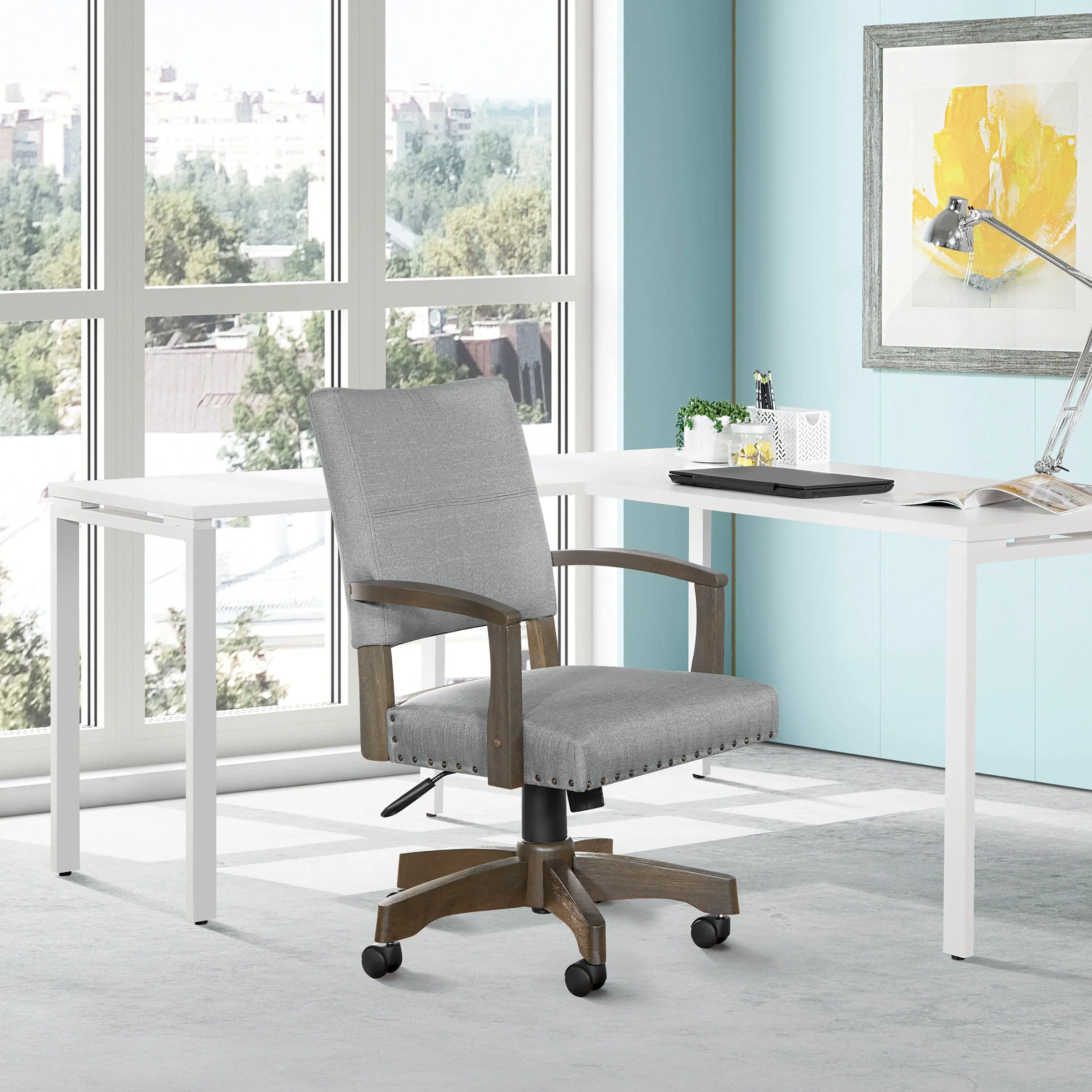 Office Star Santina Bankers Chair [111AG] - Image 4
