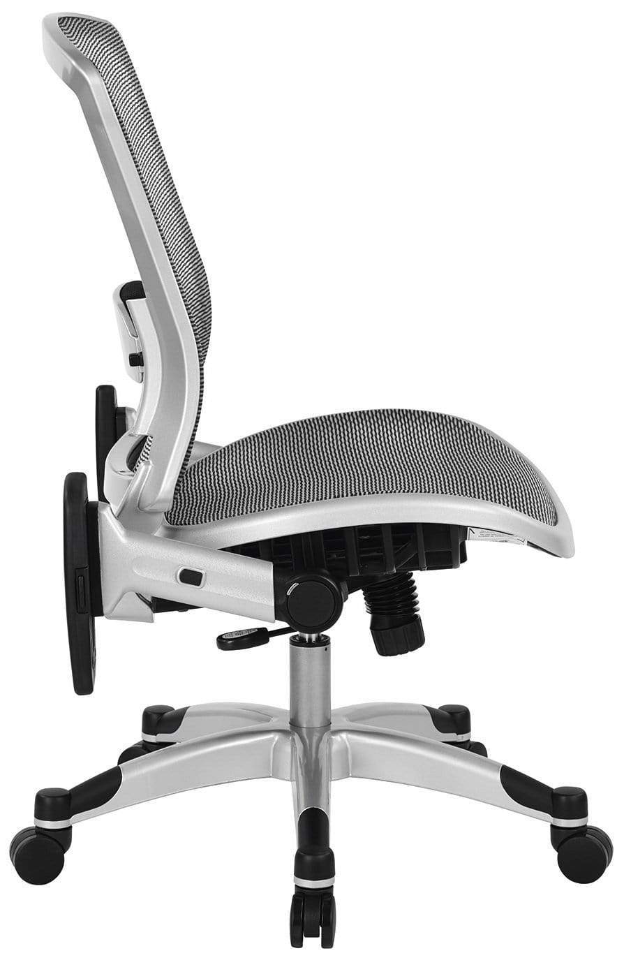 Space Seating Deluxe Mesh Task Chair with Flip Up Arms [317-66C61F6] - Image 3