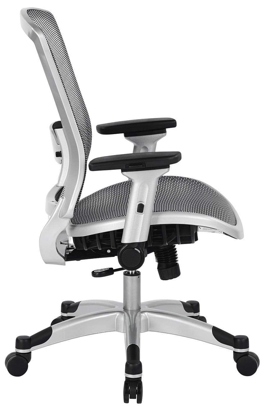 Space Seating Deluxe Mesh Task Chair with Flip Up Arms [317-66C61F6] - Image 4