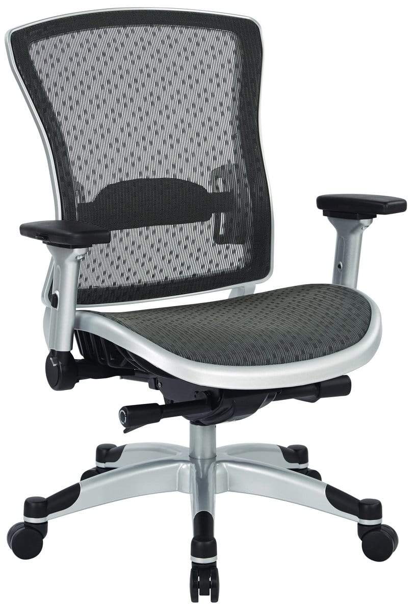 Space Seating Executive Breathable Mesh Back Chair with Flip Arms [317-R22C6KF6]