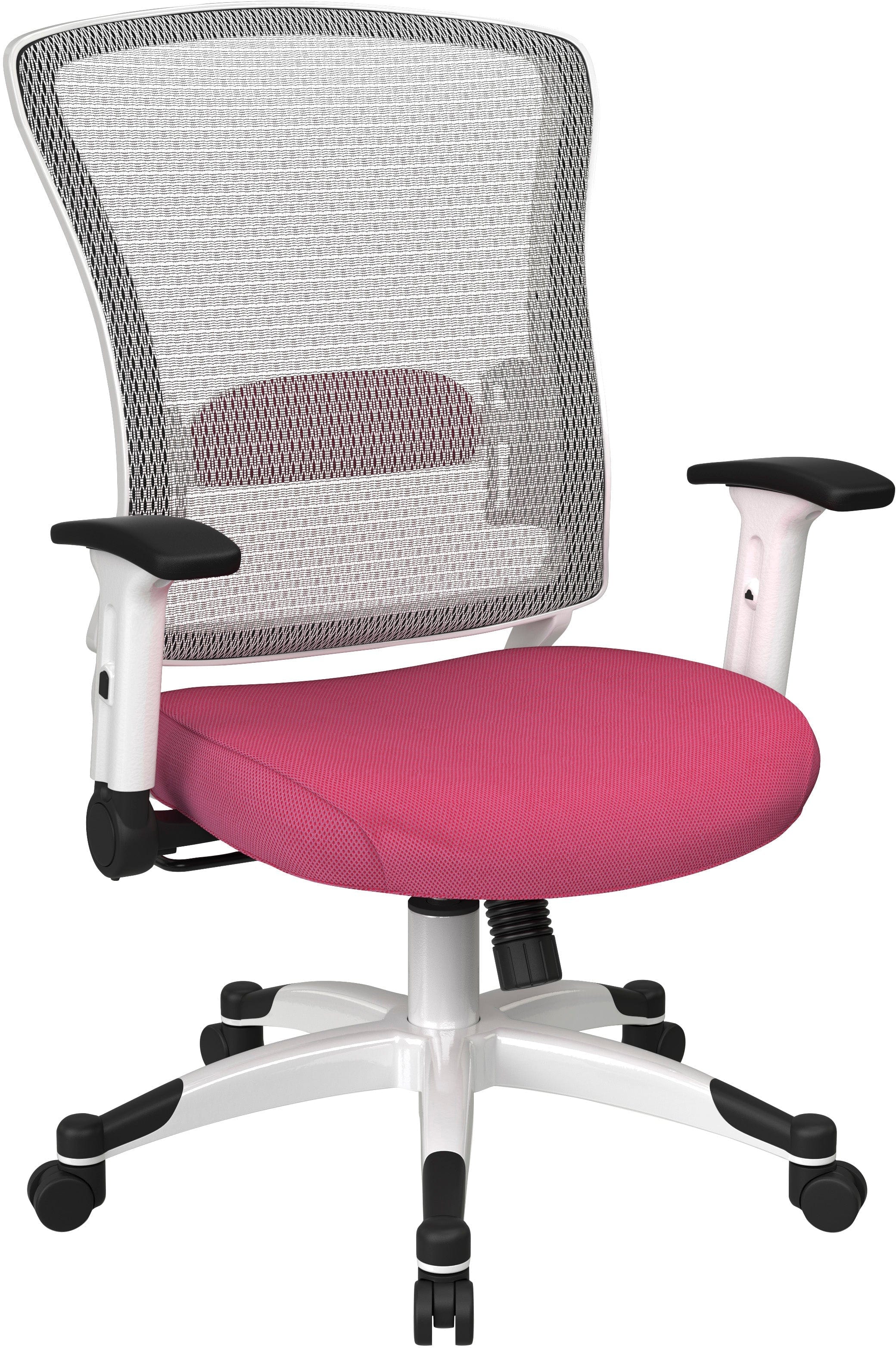Office Star White Frame Managers Chair in Fun Colors [317W-W1C1F2W]