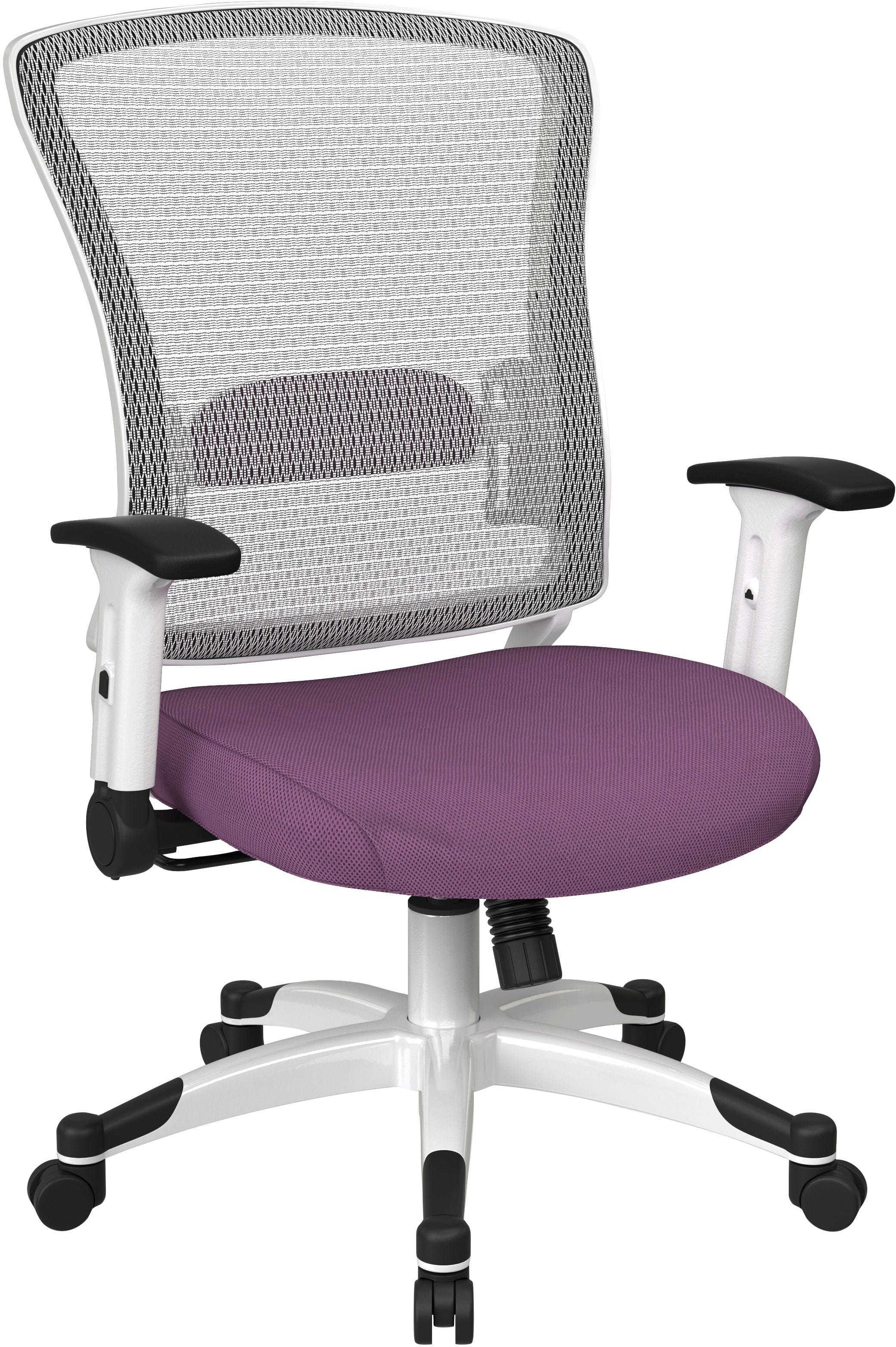Office Star White Frame Managers Chair in Fun Colors [317W-W1C1F2W] - Image 4