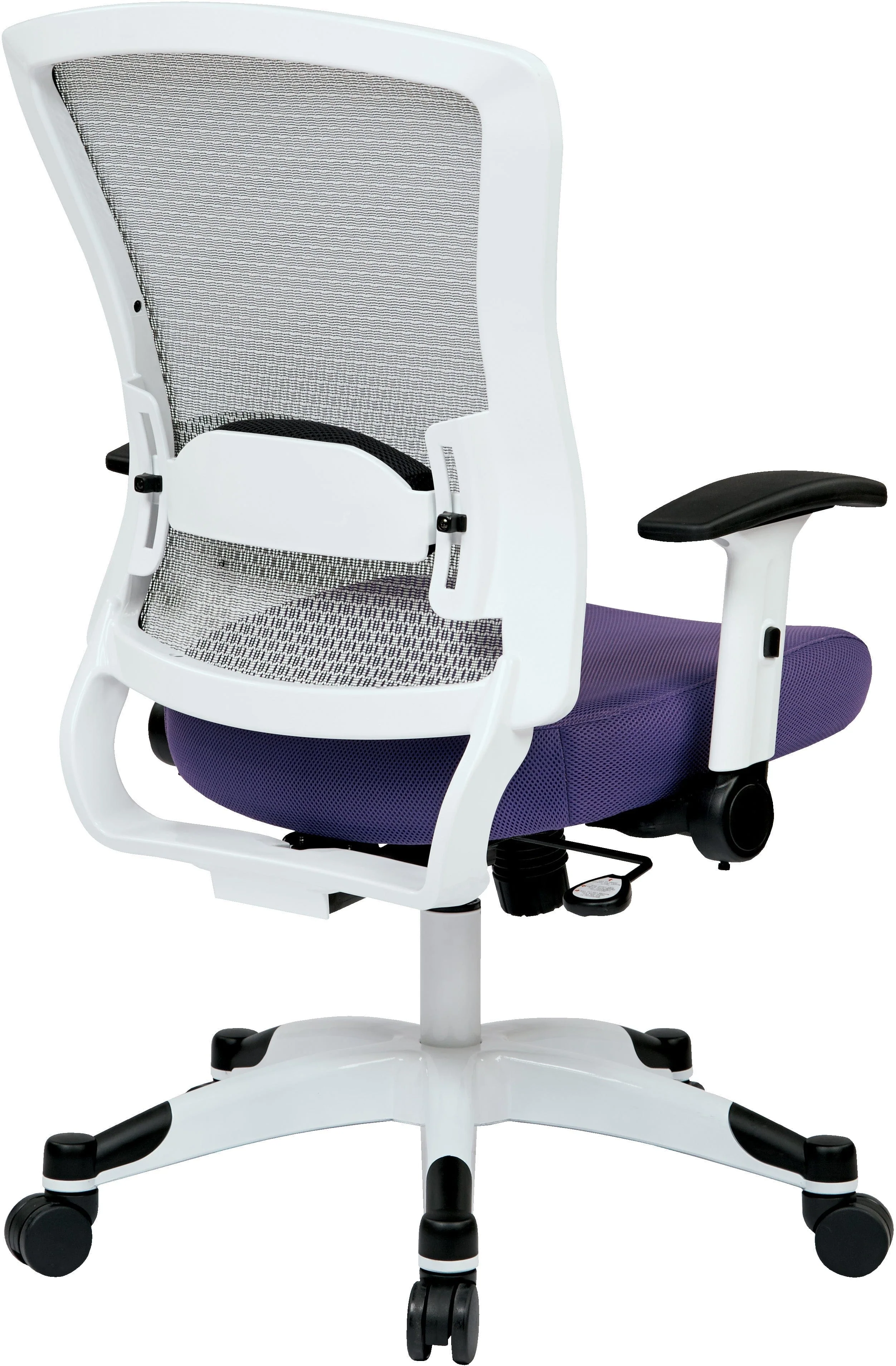 Office Star White Frame Managers Chair in Fun Colors [317W-W1C1F2W] - Image 43