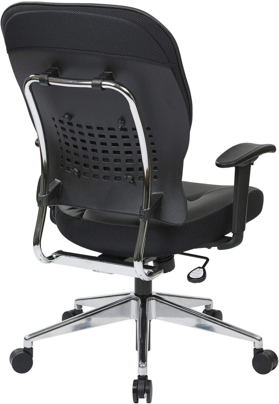 Space Seating® Black Bonded Leather Managers Chair [32-E33P918P] - Image 3